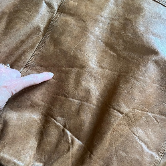 Vintage Outback Tan Leather Jacket for Men size large - Picture 8 of 13